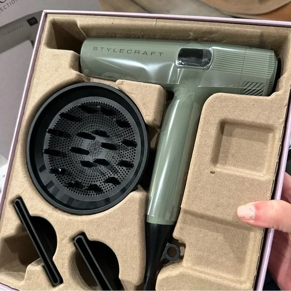 NEW StyleCraft Sage Collection Hair Dryer Brushless Motor with attachments #TA2 - Picture 5 of 11